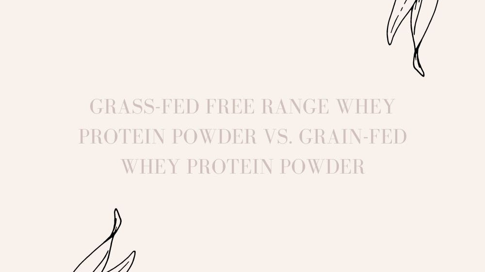 The Benefits of Grass-Fed Free Range Whey Protein Powder vs. Grain-Fed Whey Protein Powder