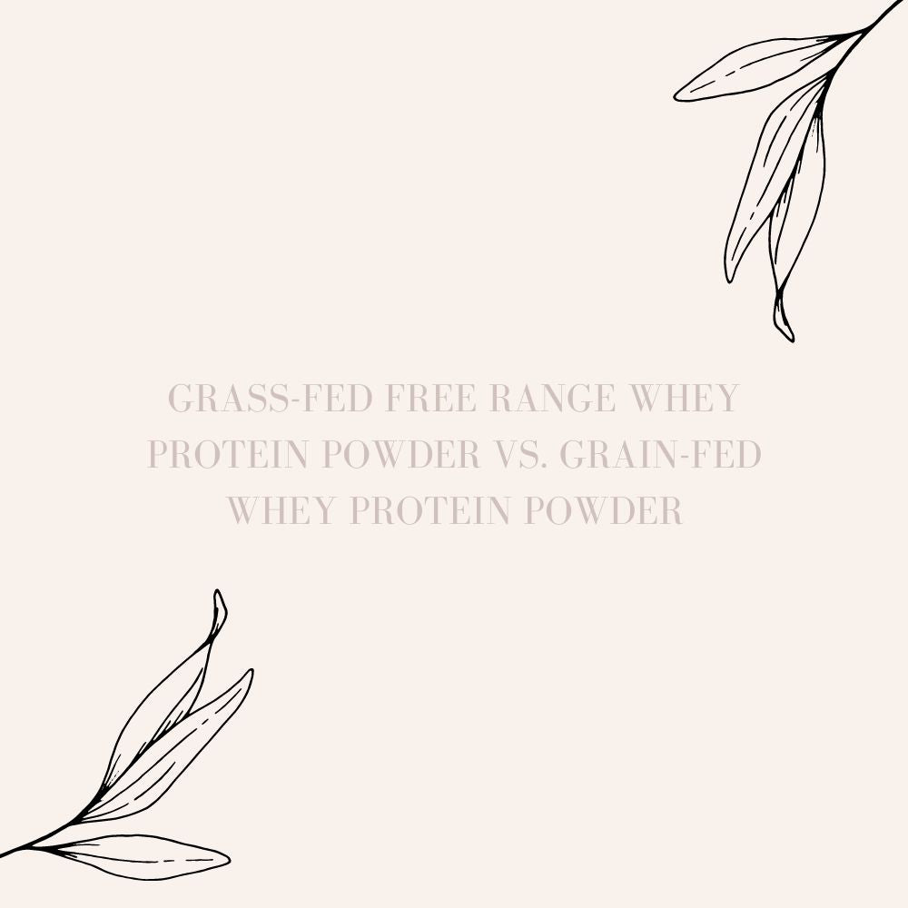 The Benefits of Grass-Fed Free Range Whey Protein Powder vs. Grain-Fed Whey Protein Powder