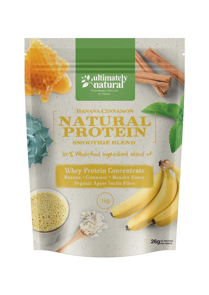 Real Banana & Cinnamon Natural Whey Protein Powder
