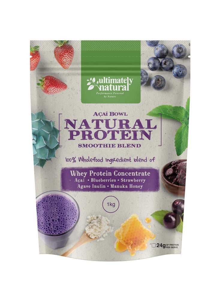 Acai Berry Bowl Natural Whey Protein Powder 1KG - Xahara Activewear
