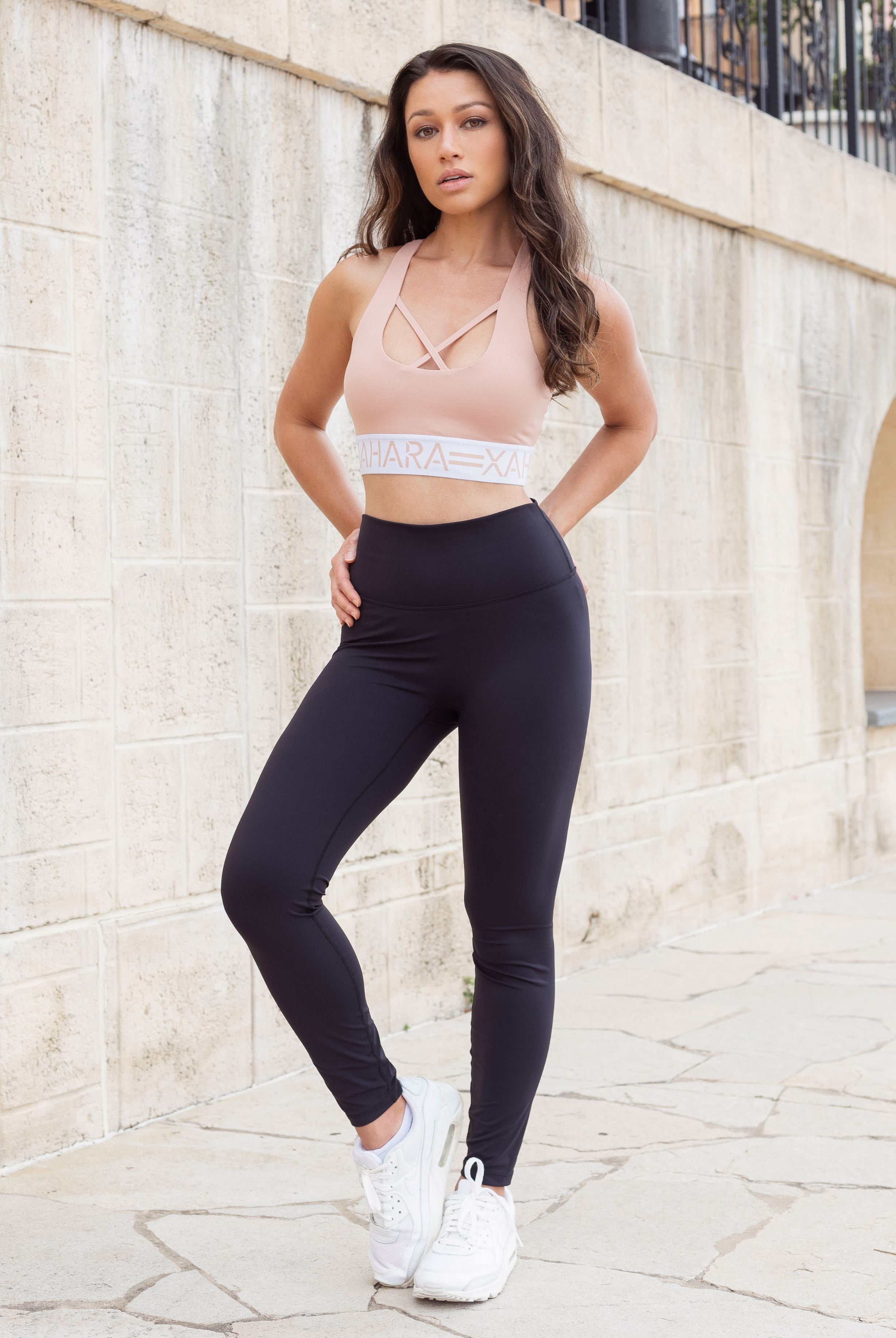 Define Cream Tan Sports Bra - Xahara Activewear