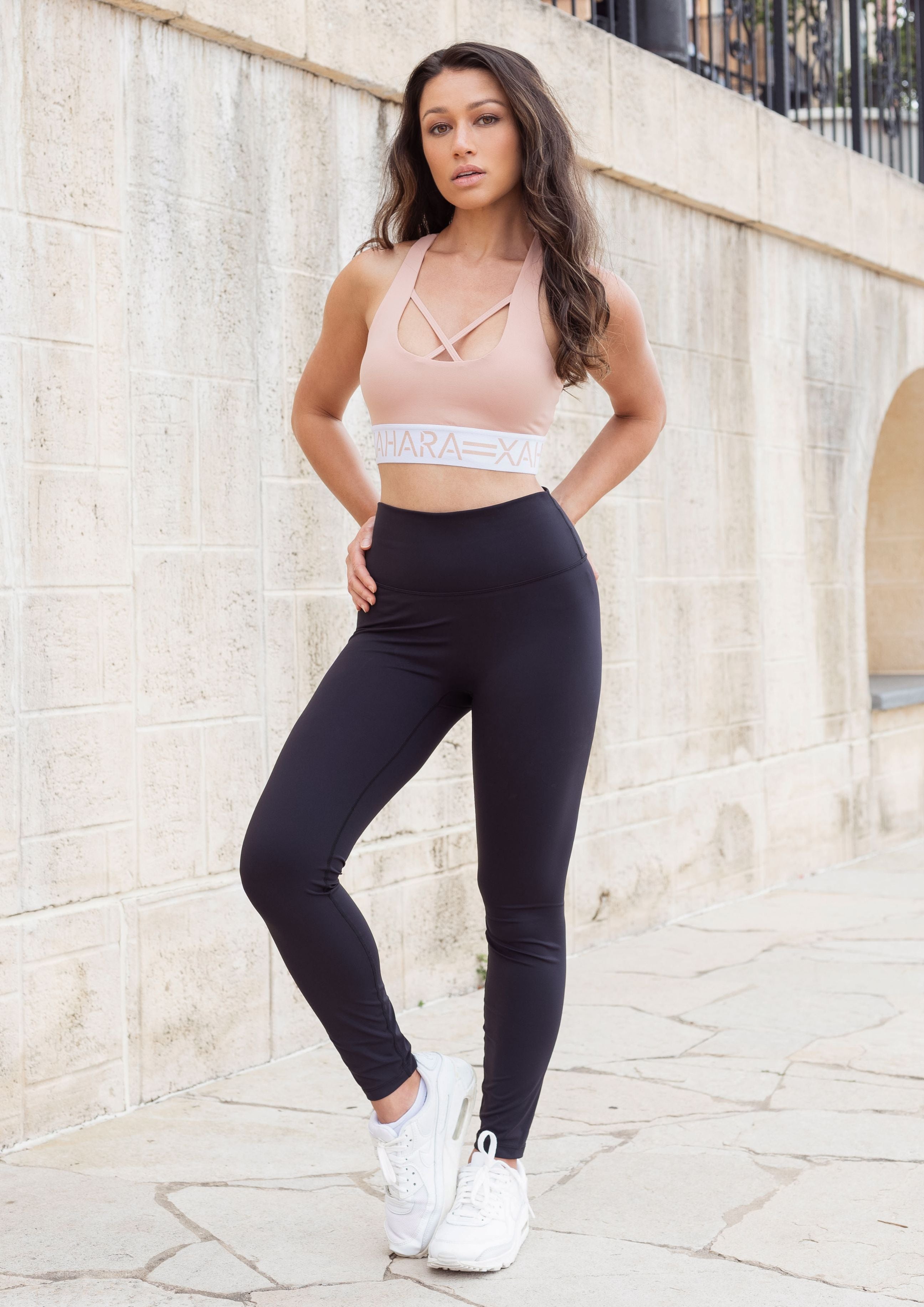 Define Cream Tan Sports Bra - Xahara Activewear