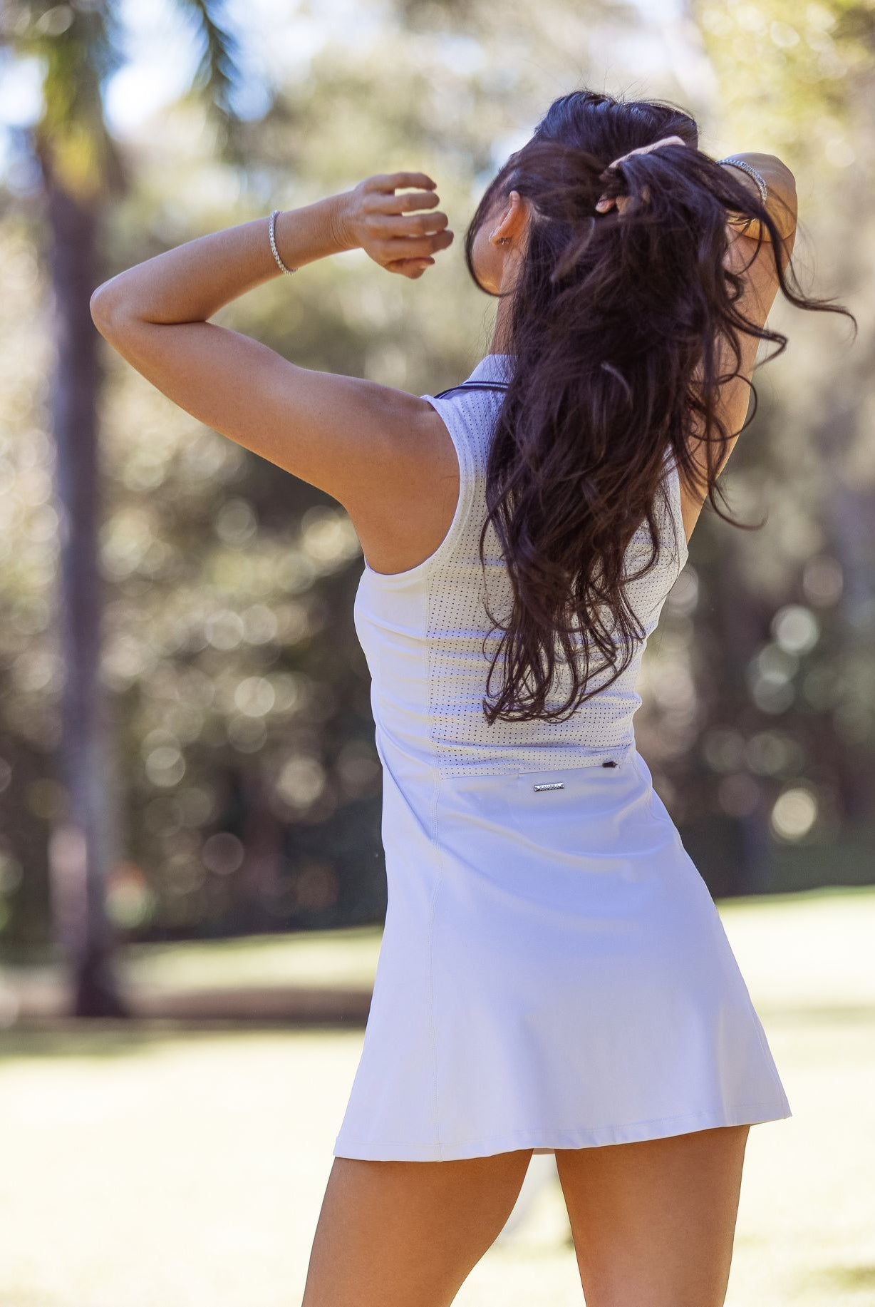 Country Club Tennis Dress - Bright White - Xahara Activewear
