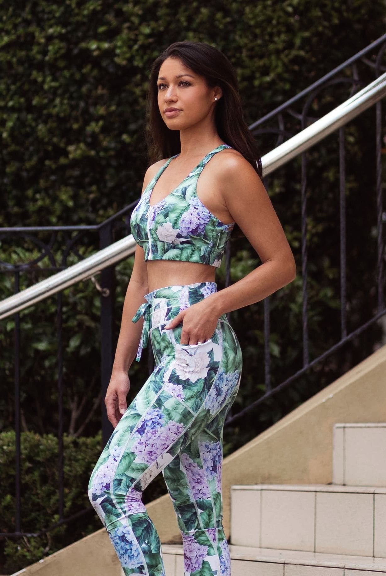 Olympia Hydrangea Sports Bra - Xahara Activewear