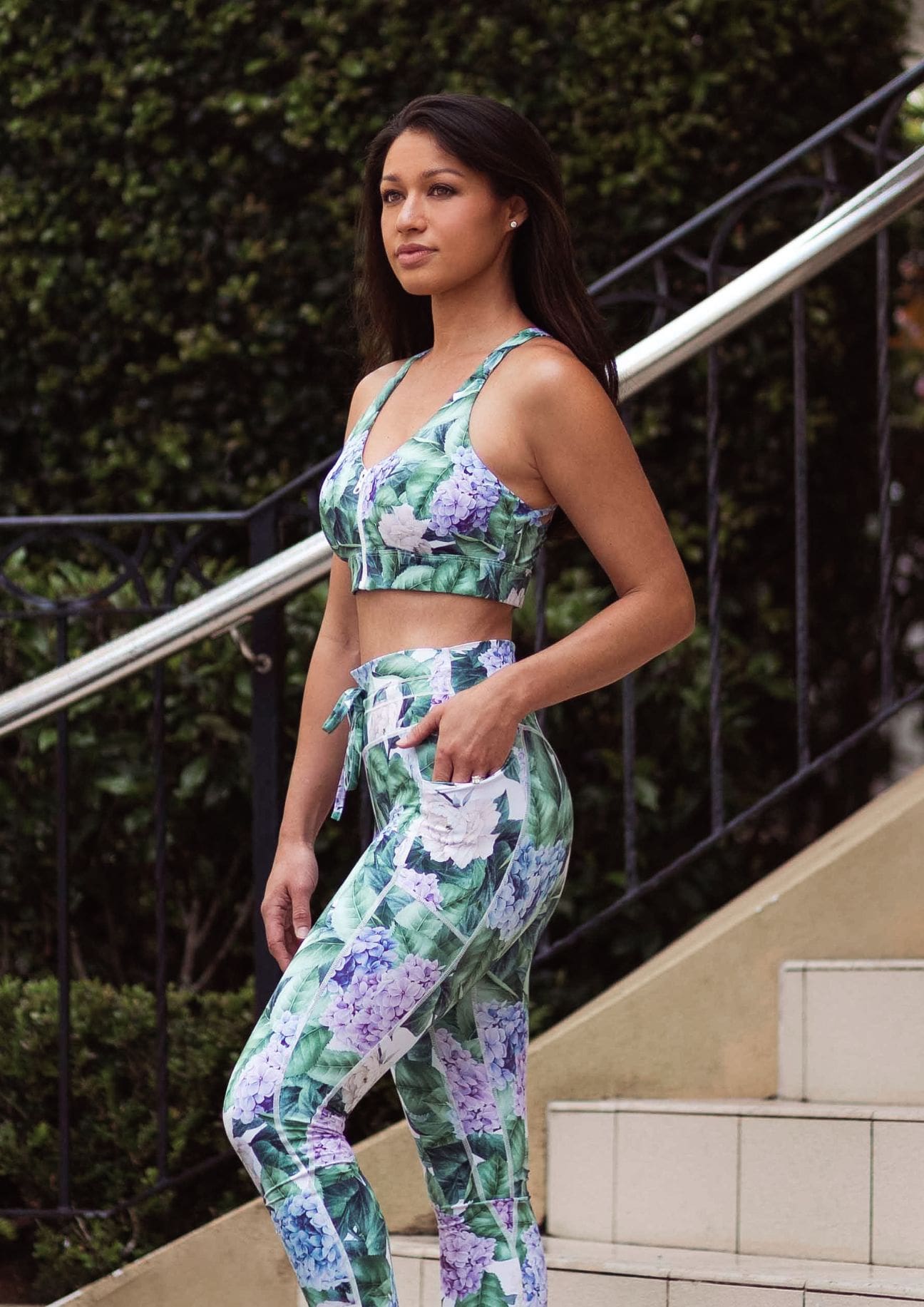 Olympia Hydrangea Sports Bra - Xahara Activewear