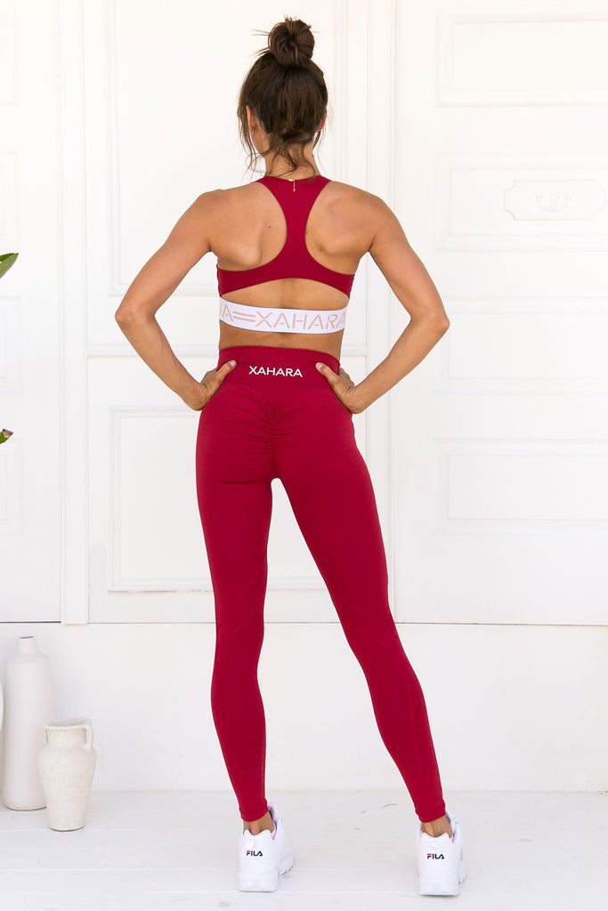 Chloe Sports Bra - Rouge - Xahara Activewear