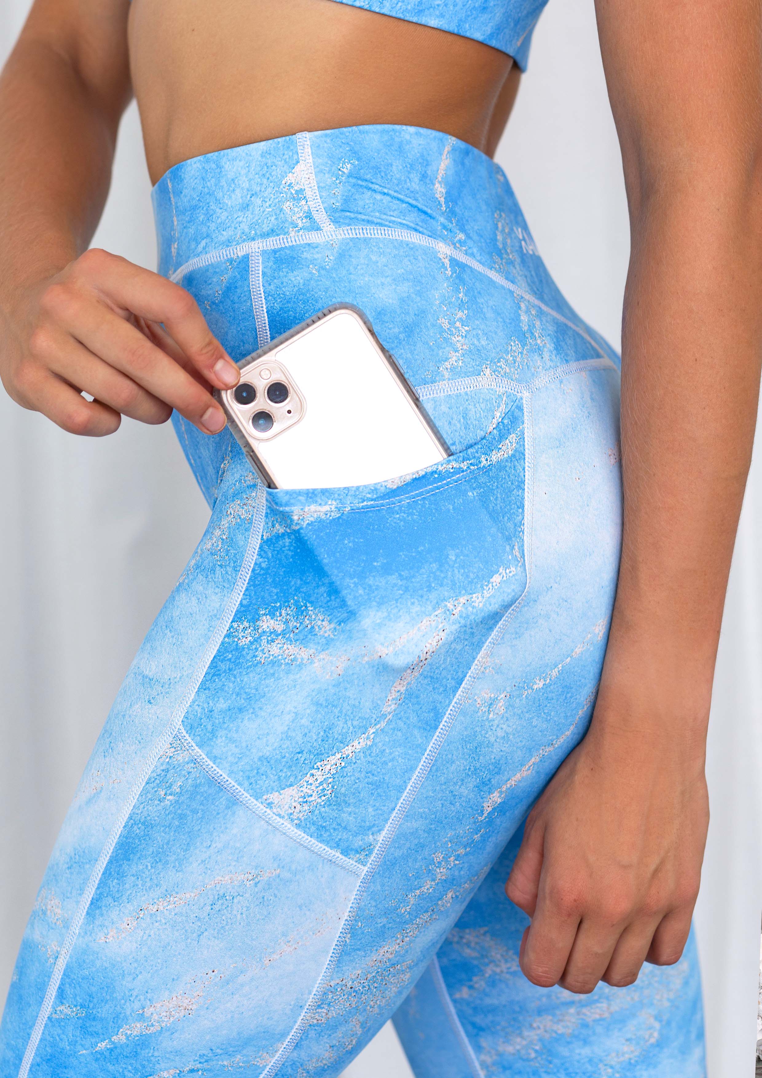 Gia Aquamarine Legging - Xahara Activewear