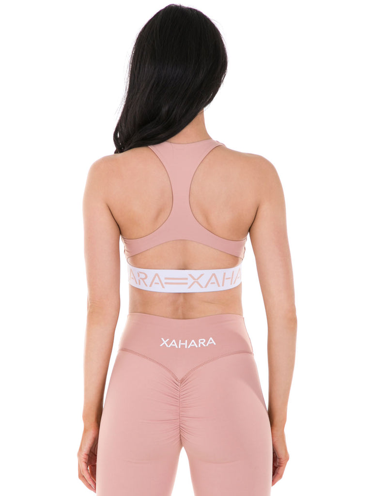 Chloe Sports Bra - Blush - Xahara Activewear