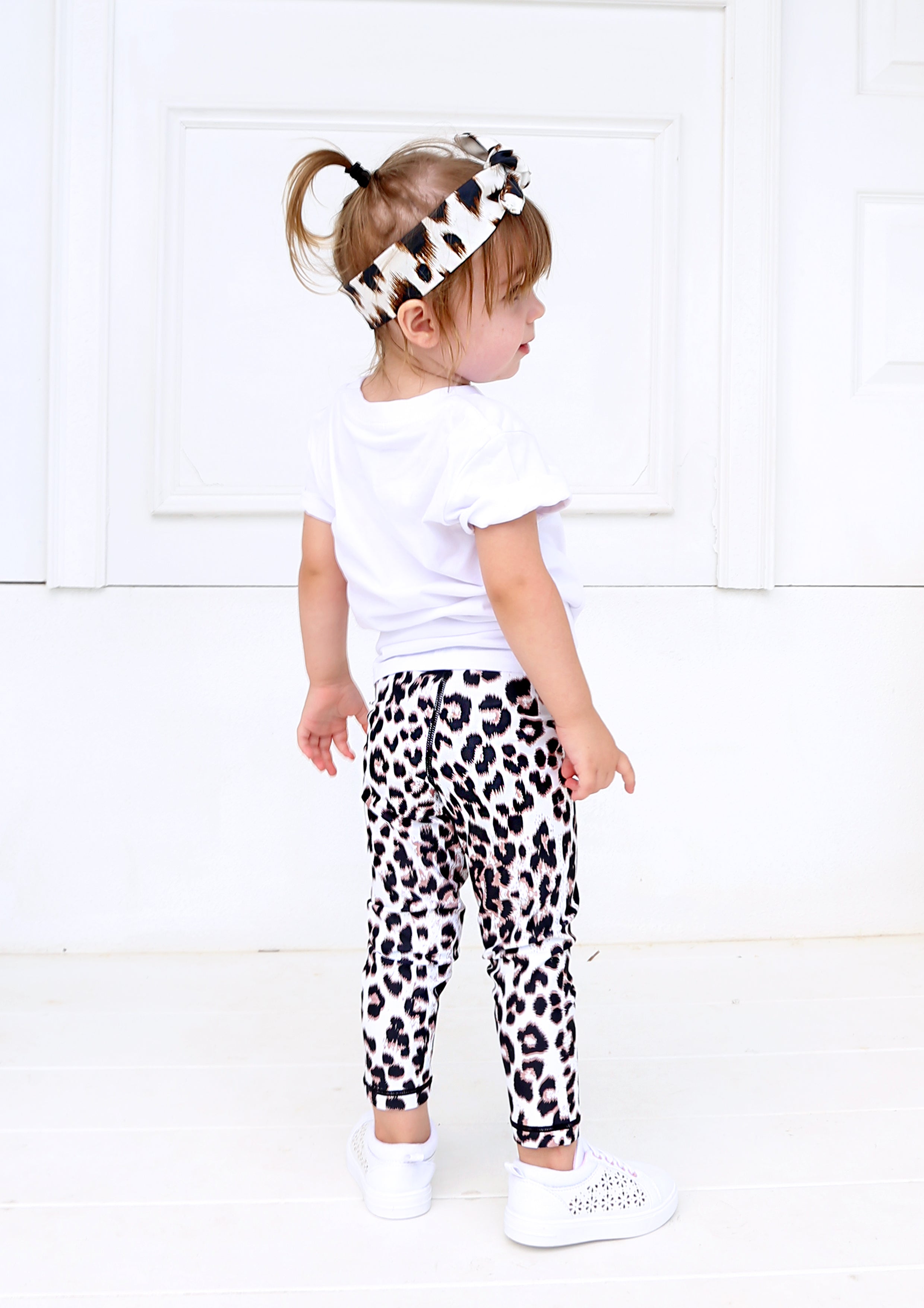 Junior Snow Leopard Leggings - Xahara Activewear