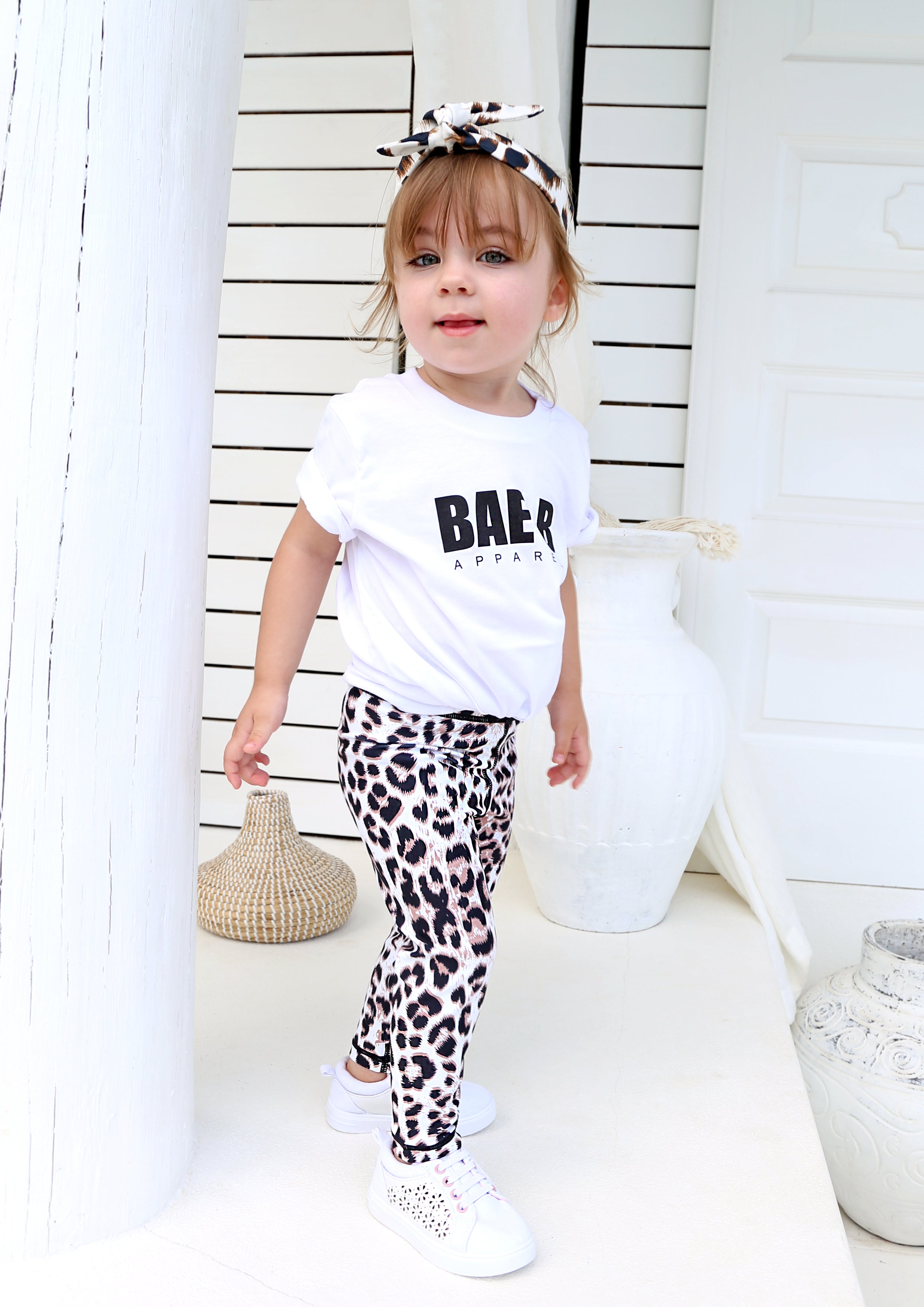 Junior Snow Leopard Leggings - Xahara Activewear