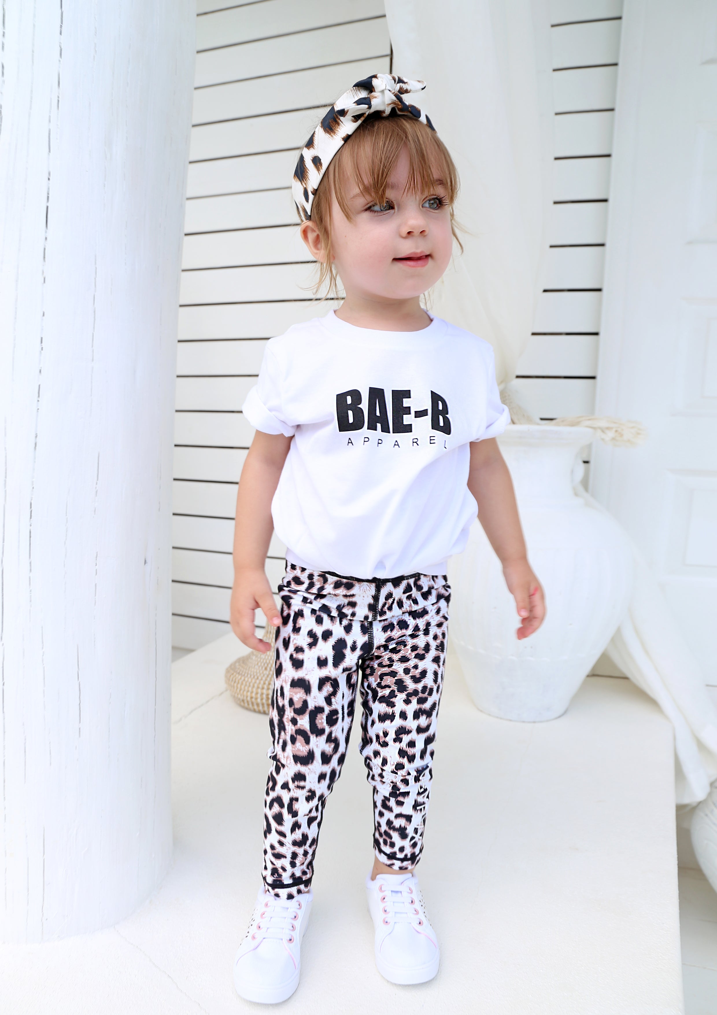 Junior Snow Leopard Leggings - Xahara Activewear
