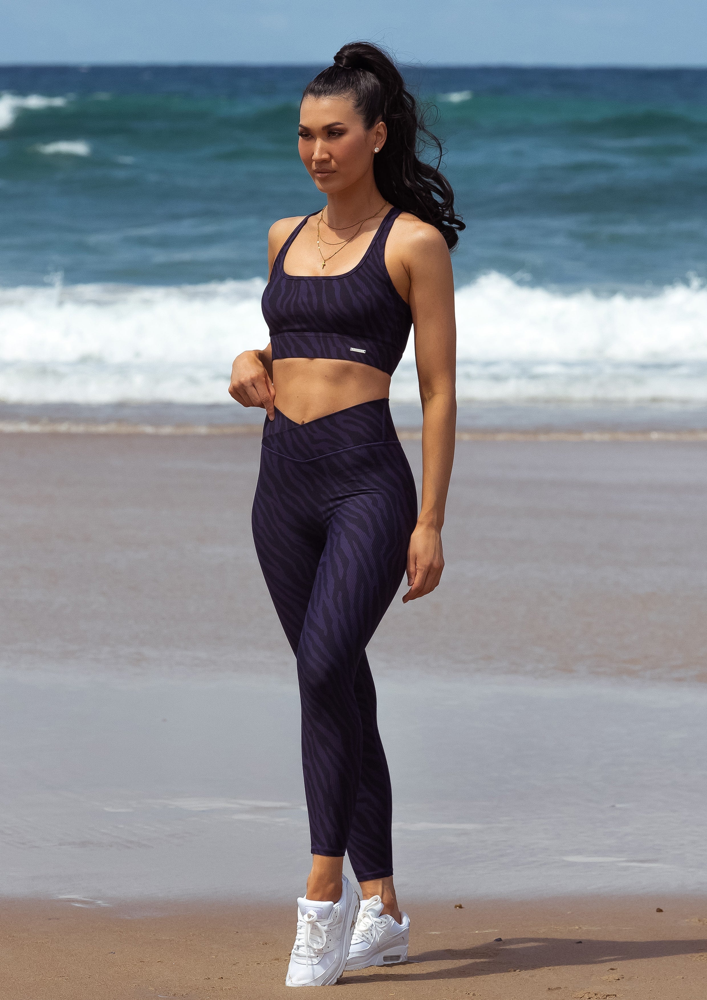 Kali Midnight Zebra Leggings - Xahara Activewear