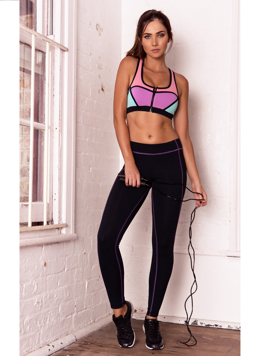 Pegasus Purple Leggings - Xahara Activewear