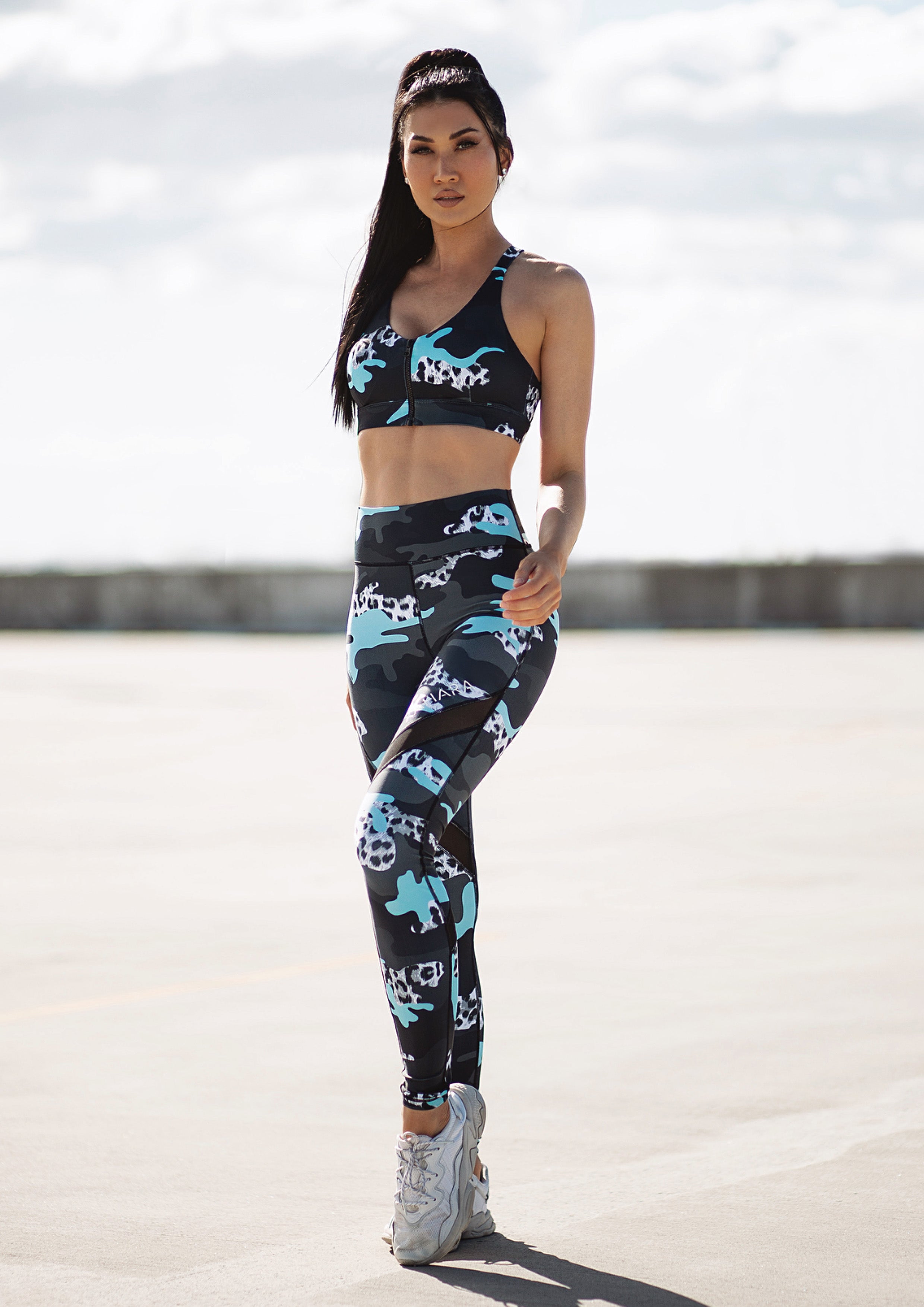 Xahara - Gym, Yoga, Pilates, Camouflage, Sports Bra, Leggings Edit alt text