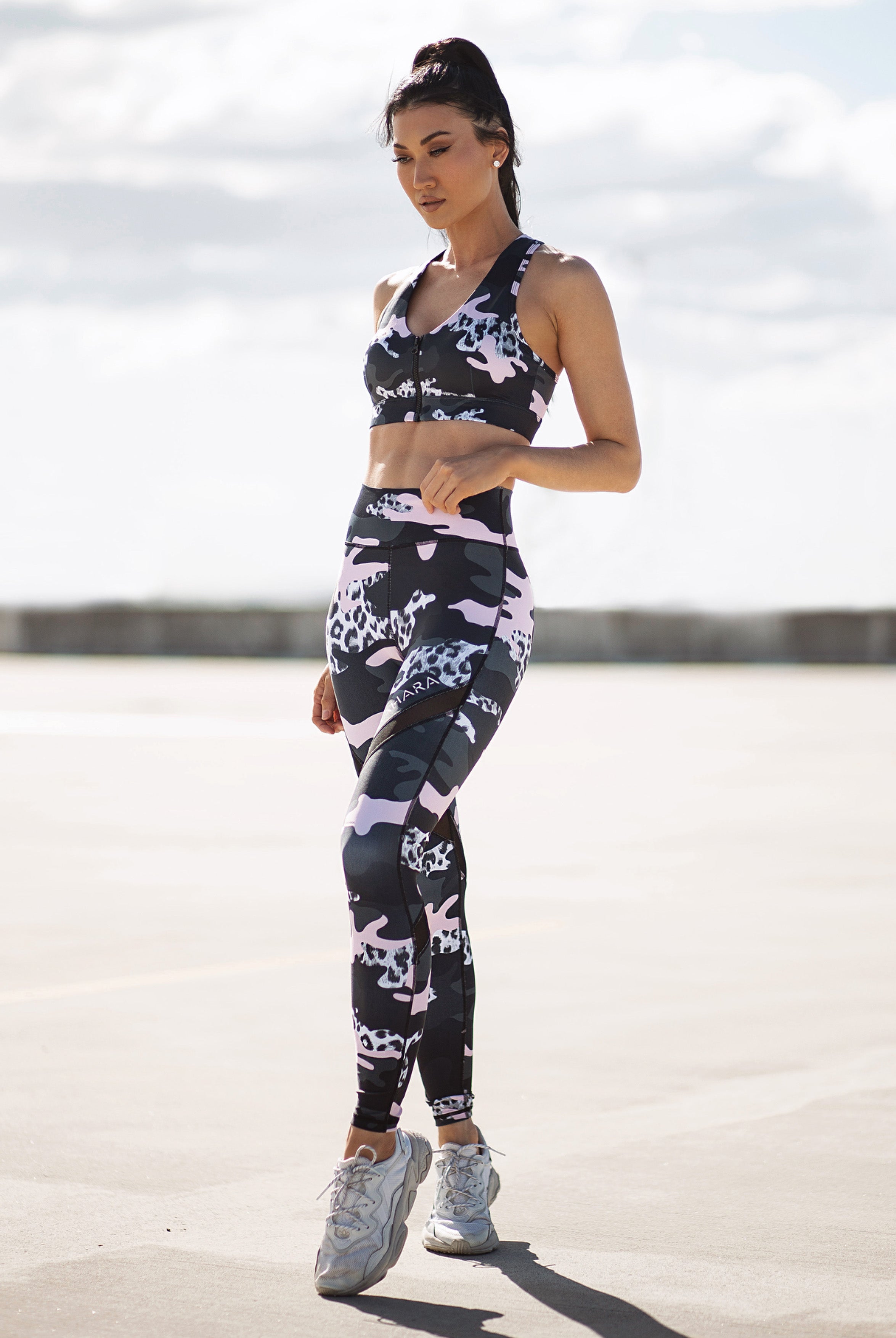 Xahara - Gym, Yoga, Pilates, Camouflage, Sports Bra, Leggings Edit alt text