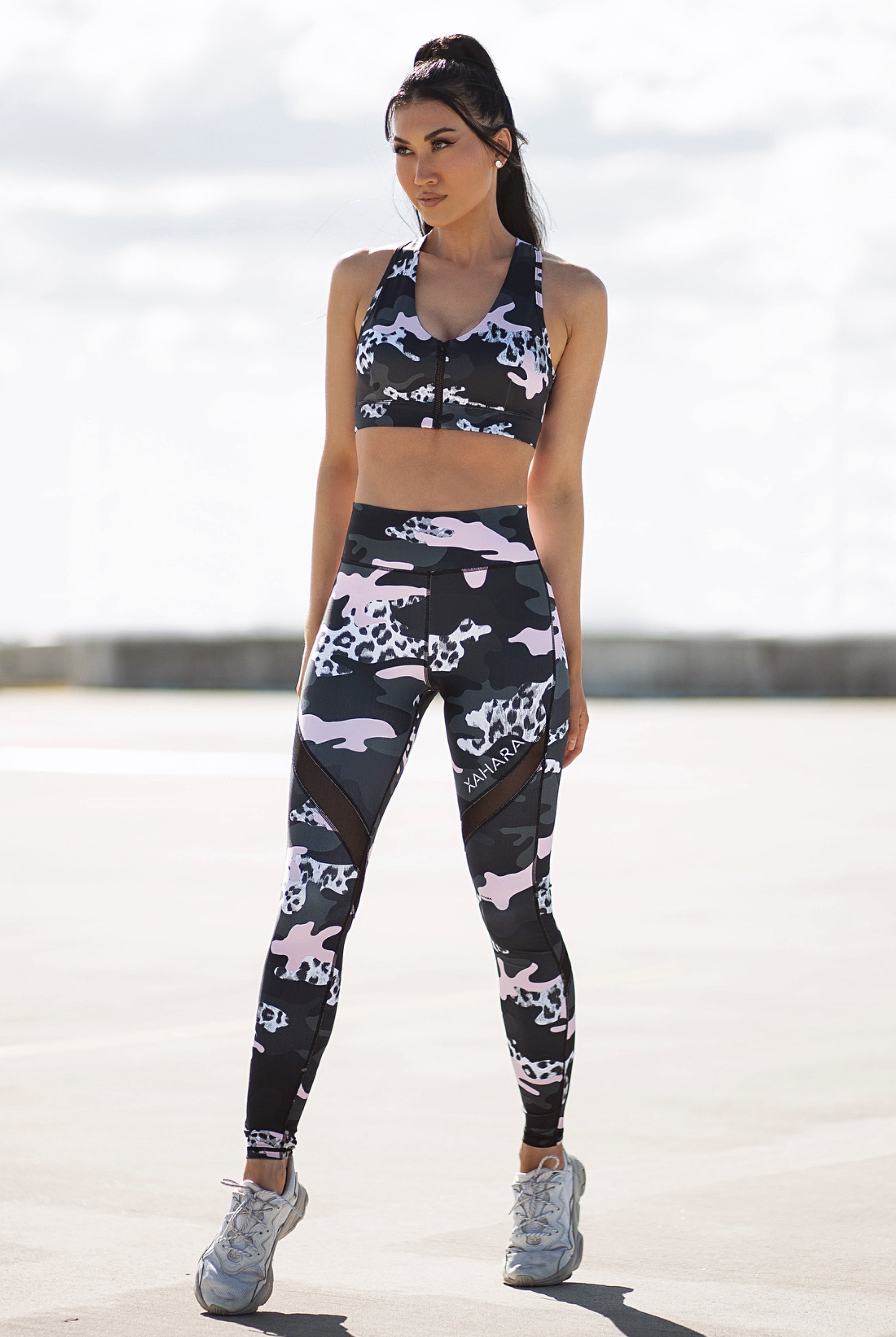 Xahara - Gym, Yoga, Pilates, Camouflage, Sports Bra, Leggings Edit alt text