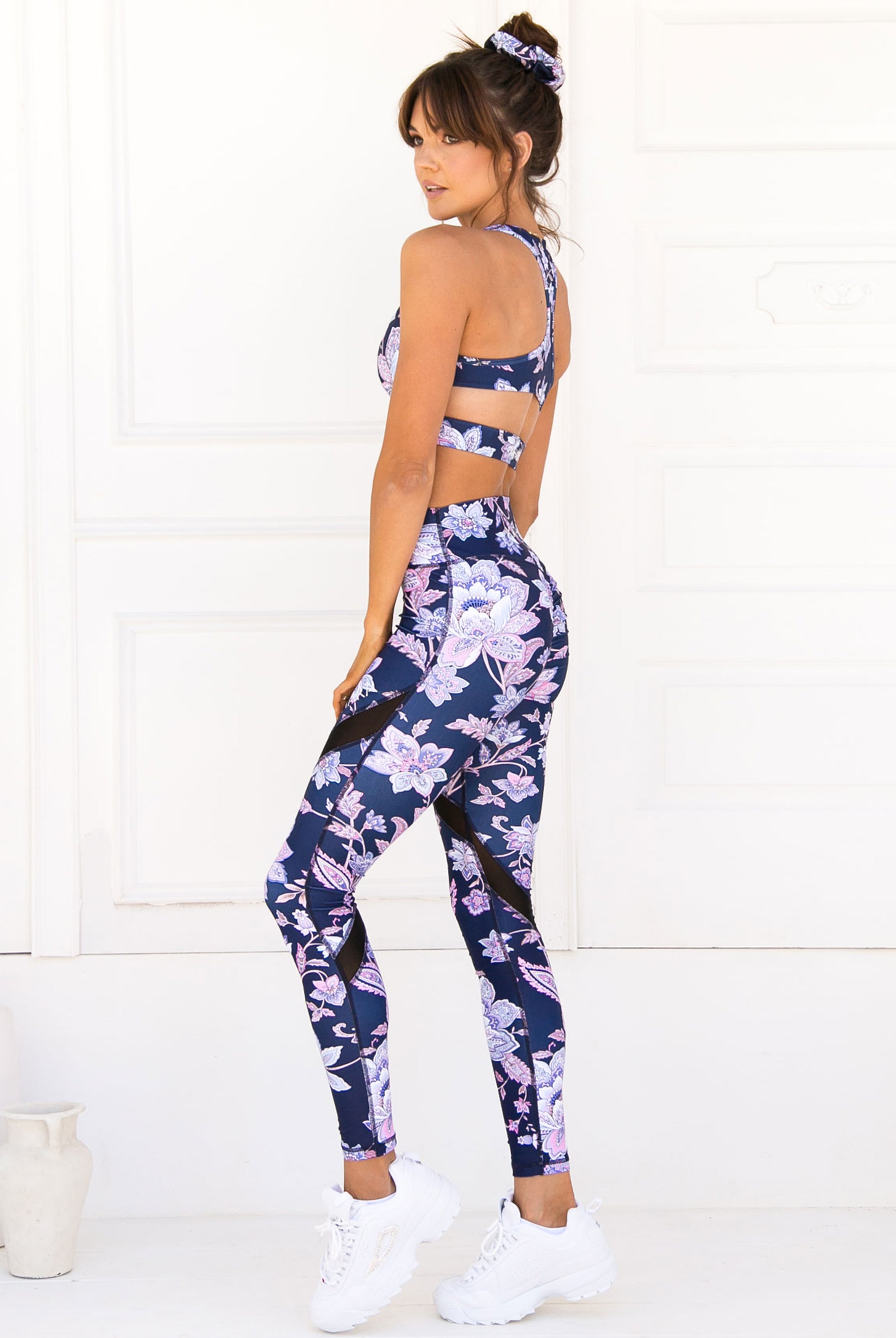 Valentina Oriental Paisley Sports Bra - Xahara Activewear