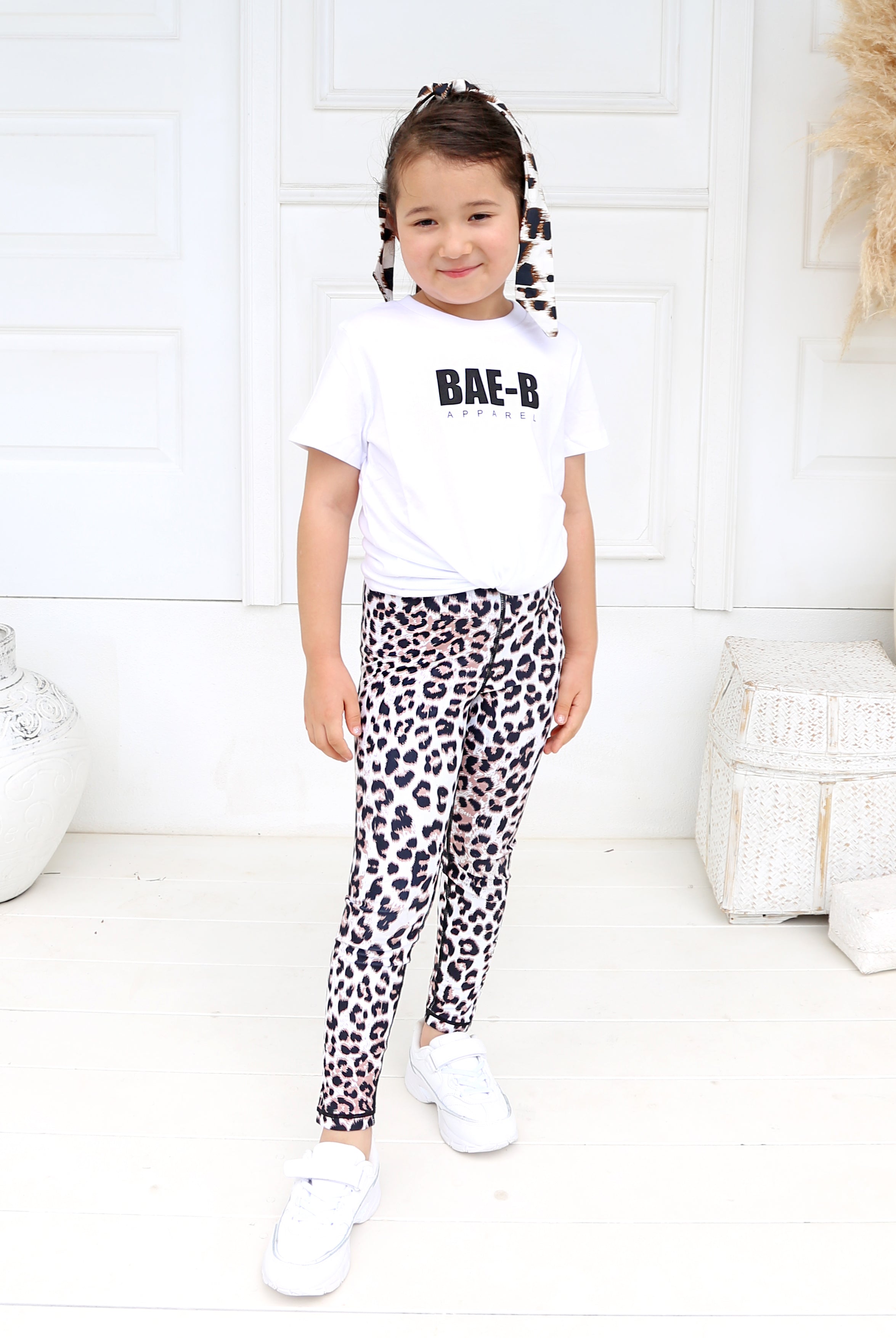 Junior Snow Leopard Leggings - Xahara Activewear