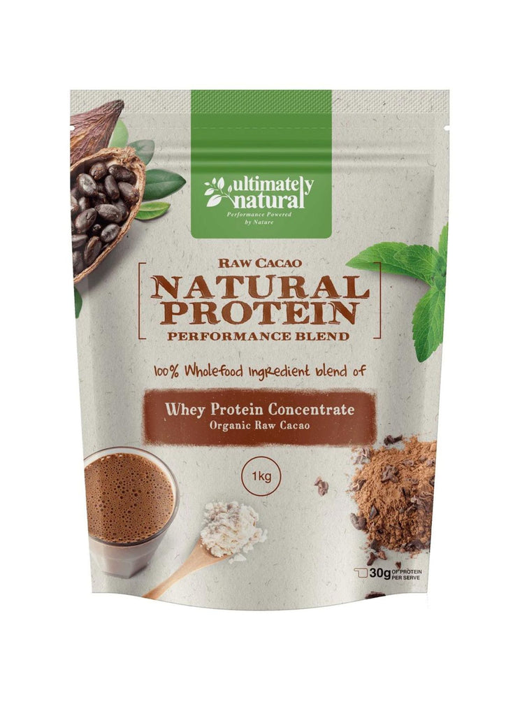 Organic Raw Cacao Natural Whey Protein Powder