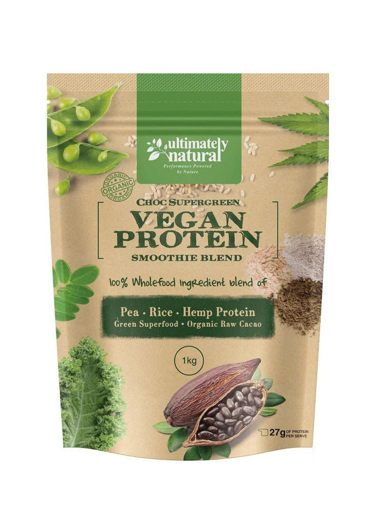Choc Supergreens Natural Vegan Protein Powder
