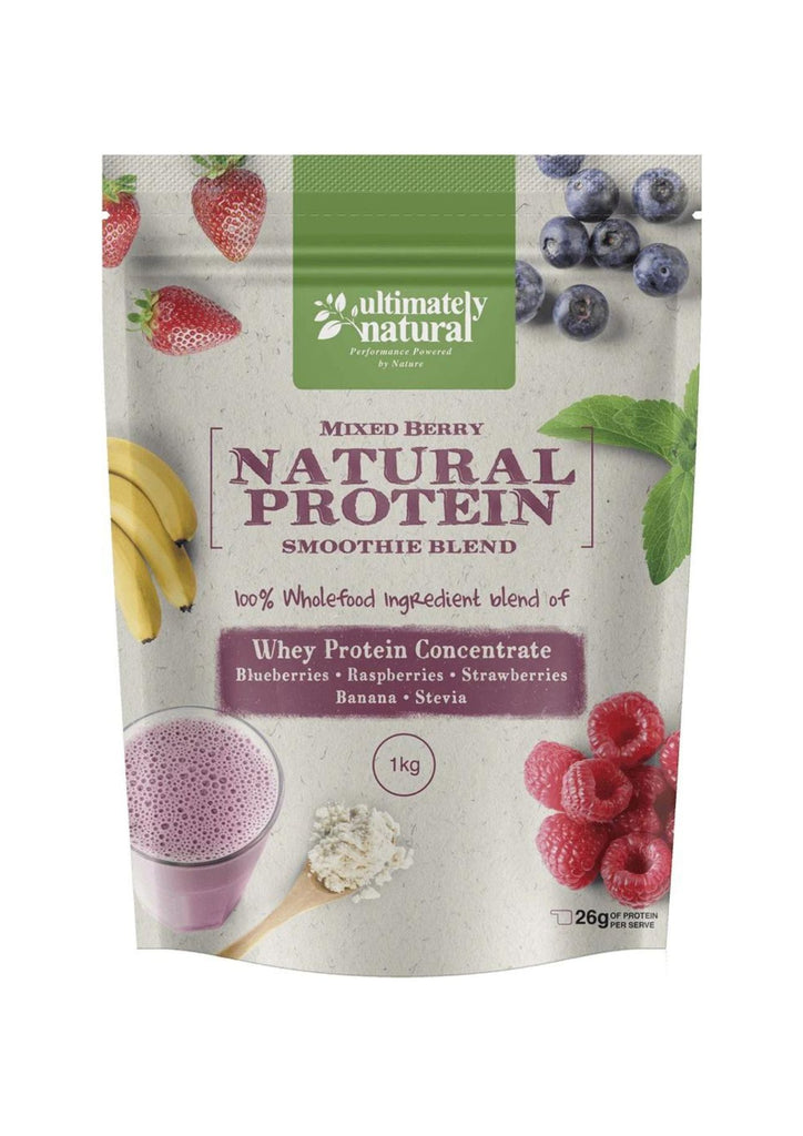 Real Berry Natural Whey Protein Powder 1KG - Xahara Activewear