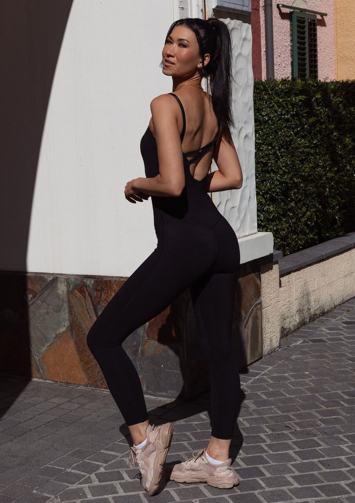 Aaliyah Milan Black Onsie - Xahara Activewear