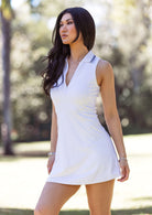 Country Club Tennis Dress - Bright White - Xahara Activewear
