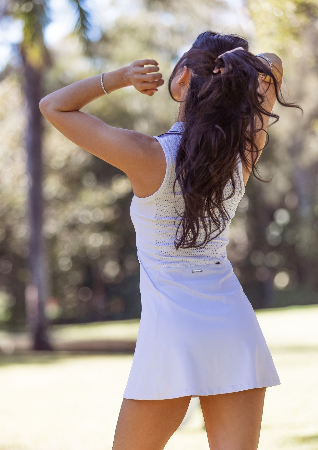 Country Club Tennis Dress - Bright White - Xahara Activewear