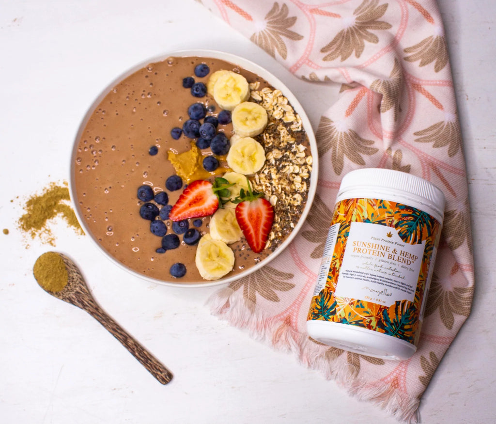 Organic Hemp Protein and Sunshine Fruits + Vegetables: Improve energy, mood and mental focus, activate healthy digestion and immune function with our ultimate plant protein! - Xahara Activewear